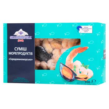 Skandinavika Mediterranean Boiled-Frozen Seafood Coctail 300g - buy, prices for Auchan - photo 1