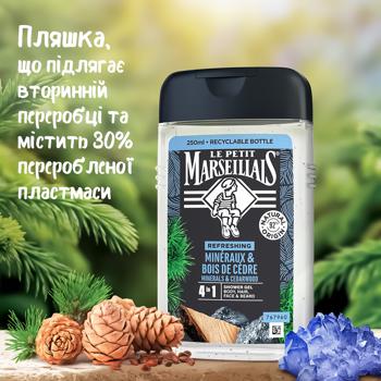 Гель-шампунь Le Petit Marseillais Кедр і мінерали 3в1 250мл - купити, ціни на МегаМаркет - фото 6