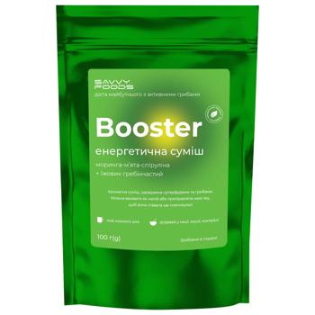 Бустер Savvy Foods енергетична суміш Морінга, м'ята, та їжовик гребінчастий 100г  - купити, ціни на Grono - фото 1