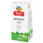 Молоко Фанні ультрапастеризоване 2,5% 1000г