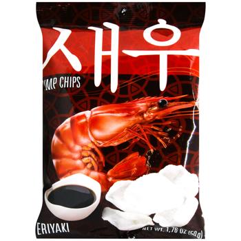 Чипсы Shrips Креветочные со вкусом соуса терияки 50г - купить, цены на Эпицентр FOOD - фото 1