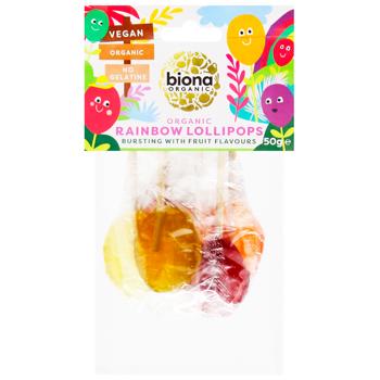 Леденец Biona Organic Rainbow органический 50г - купить, цены на WINETIME - фото 1