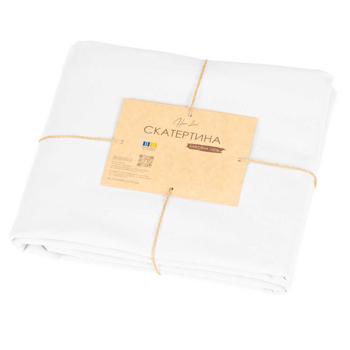 Скатерть Homeline водоотталкивающая белая 145х180см