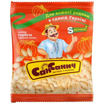 San Sanych Roasted Salted Pumpkin Seeds 40g - buy, prices for Torba - photo 1