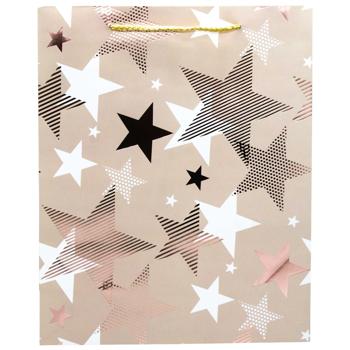 Buromax Stars Paper Gift Bag М 26х32х10cm - buy, prices for METRO - photo 2