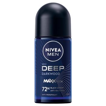 Nivea Men Deep Darkwood Roll-On Antiperspirant 50ml