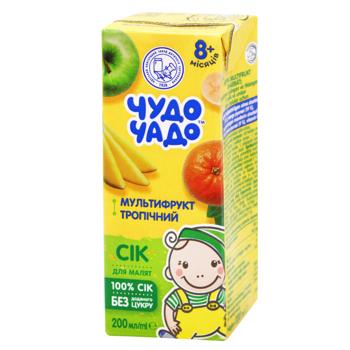 Сік Чудо Чадо Мультифрукт тропічний 200мл - купити, ціни на Чудо Маркет - фото 1