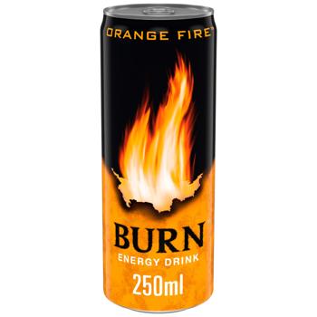 Burn Orange Fire Energy Drink 250ml - buy, prices for Ideal - photo 1