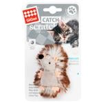 GiGwi Catch & Scratch Plush Hedgehog with Rattle Toy for Cats 7cm