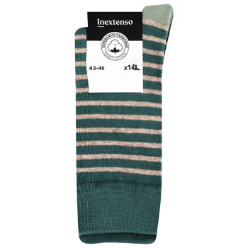 InExtenso Green Mens Socks s.43-46 - buy, prices for Auchan - photo 1