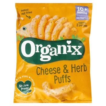 Палички кукурудзяні з сиром і травами органічні (з 10 місяців) 15г, Organix - купити, ціни на Grono - фото 1