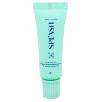 Зубная паста Splash Освежающая с отбеливающим эффектом со вкусом мяты 5г - купить, цены на NOVUS - фото 1