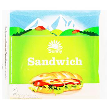 Продукт сирний Sunny Sandwich пластини 51% 150г - купити, ціни на - фото 3