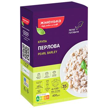 Крупа перлова Жменька у пакетиках 4x100г - купити, ціни на Auchan - фото 1