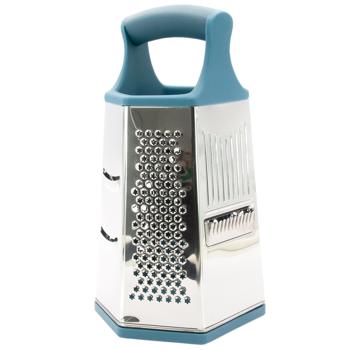 Lessner Sky Blue Corrosion-Resistant Steel 6-Sided Grater