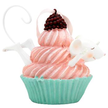 Декоративна підвісна фігурка Мишка в капкейці 11см 3 дизайни 838-440 BONADI 1 шт - купити, ціни на WINETIME - фото 7