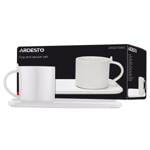 Набір Ardesto чашка з блюдцем 250мл білий