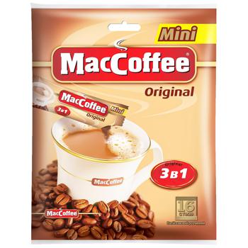 Напиток кофейный MacCoffee Original 3в1 мини растворимый в стиках 12г - купить, цены на Auchan - фото 1