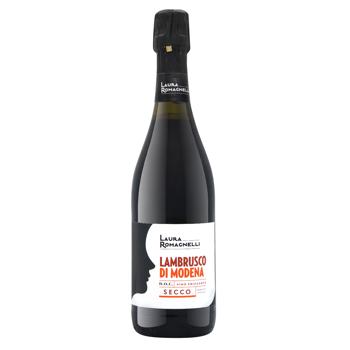 Вино ігристе Laura Romagnelli Lambrusco червоне сухе 10,5% 0,75л - купити, ціни на METRO - фото 1