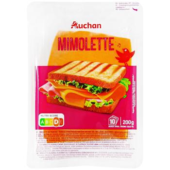 Сыр Auchan Mimolette пластинки 200г - купить, цены на Biotus - фото 1