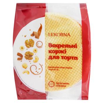 Коржі вафельні Lekorna Класика для торта 90г - купити, ціни на Чудо Маркет - фото 1