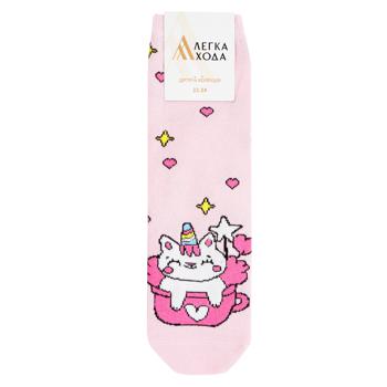 Legka Khoda Children's Socks s.22-24 Light Pink - buy, prices for NOVUS - photo 1