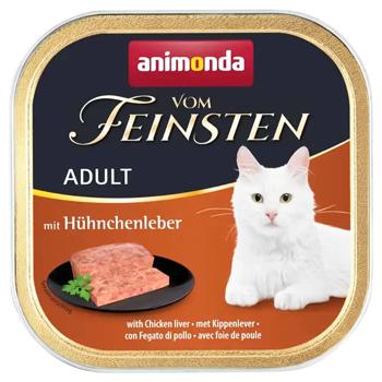 Animonda Vom Feinsten Wet Food with Chicken Liver for Adult Cats 100g - buy, prices for MasterZoo - photo 1