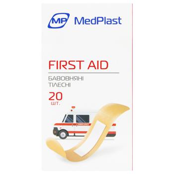 Пластир MedPlast First Aid на тканинній основі 20шт - купити, ціни на КОСМОС - фото 1