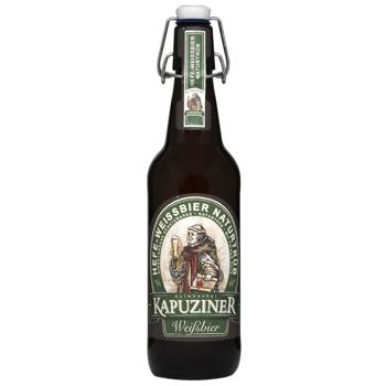 Пиво Kapuziner Weissbier світле нефільтроване 5,4% 0,5л - купити, ціни на КОСМОС - фото 1