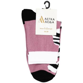 Legka Hoda Dark Pink Women's Socks s.25 - buy, prices for Auchan - photo 1