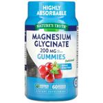 Магній гліцинат, Magnesium Glycinate Gummies, Nature's Truth, смак винограду, 200 мг, 60 веганських жувальних цукерок (100 мг на жувальну цукерку)
