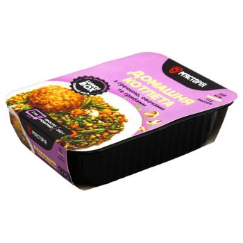 Котлета домашня М'ясторія з гречкою, овочами та грибами 350г - купити, ціни на КОСМОС - фото 1