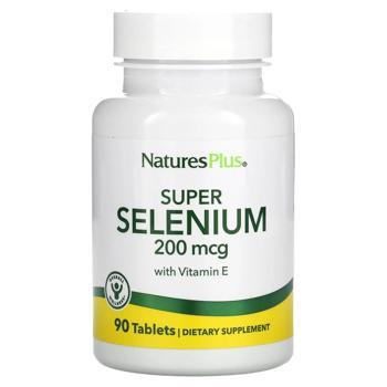 Селен і вітамін Е Nature's Plus Super Selenium 200мкг 90 таблеток - купити, ціни на - фото 1