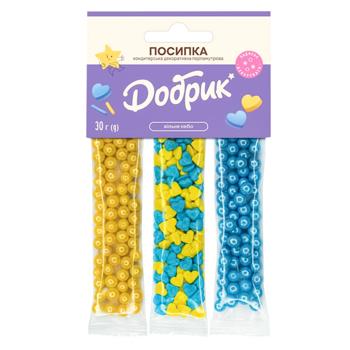 Посипка кондитерська Добрик Вільне небо 3 стіки 30г - купити, ціни на Чудо Маркет - фото 3