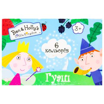 Фарба Ben & Holly's Little Kingdom гуаш 6 кольорів - купити, ціни на МегаМаркет - фото 2