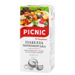 Вино Picnic Ізабелла Чорноморська По-Бессарабськи червоне напівсолодке 9-12% 1л