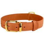 Barksi BronzeDog Crazy Тауні шкіряний нашийник для собак XXS - коричневий