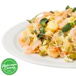 Olivier Salad with Shrimps