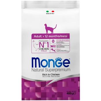 Корм сухий Monge Adult з куркою та рисом для котів 400г - купити, ціни на MasterZoo - фото 1
