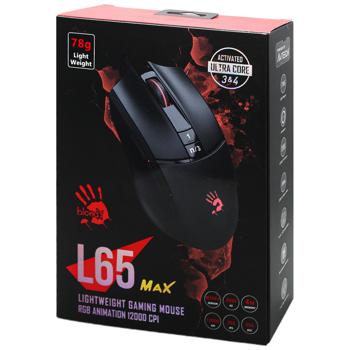 Мышь A4Tech Bloody L65 Max USB Stone Black - купить, цены на Auchan - фото 1