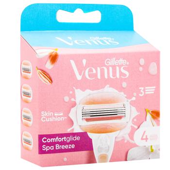 Gillette Venus Comfortglide Spa Breeze Replaceable Razor Cartridge 4pcs - buy, prices for NOVUS - photo 3