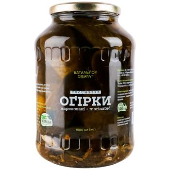 Batalyon Smaku Pickled Cucumbers 1500ml - buy, prices for EKO Market - photo 1