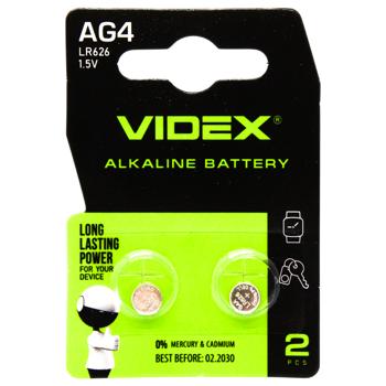 Videx Alkaline Battery AG4 LR626 2pc