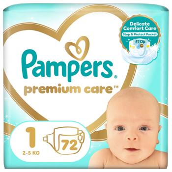 Pampers Premium Care Newborn Diapers 1 2-5kg 72pcs - buy, prices for METRO - photo 2