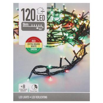 Гирлянда электрическая Koopman наружная 120 LED 12м 3-цветная - купить, цены на - фото 2