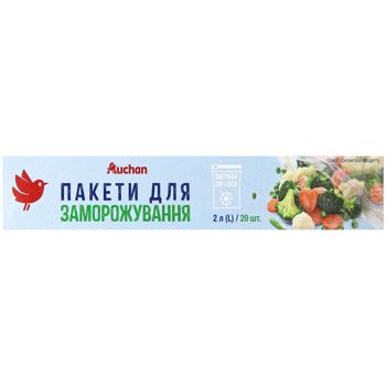 Пакеты Auchan для замораживания 20х30см 2л 20шт - купить, цены на - фото 2