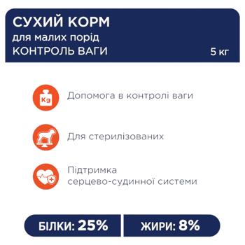 Корм сухий Club 4 Paws Premium з індичкою для контролю ваги собак малих порід 5кг - купити, ціни на MasterZoo - фото 4