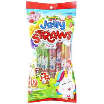 Цукерки Kiokio Jelly Straws Mix Fruit Pack желейні 200г