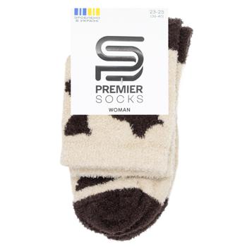 Носки Premier Socks женские из пушистой пряжи принтованные р.23-25 - купить, цены на NOVUS - фото 2