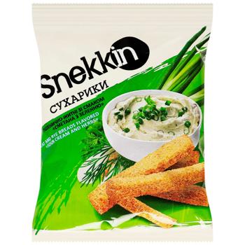 Snekkin Sour Cream and Herbs Flavored Rusks 35g - buy, prices for Chudo Market - photo 2